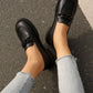 Round Toe Flat Loafers For Women Casual Everyday
