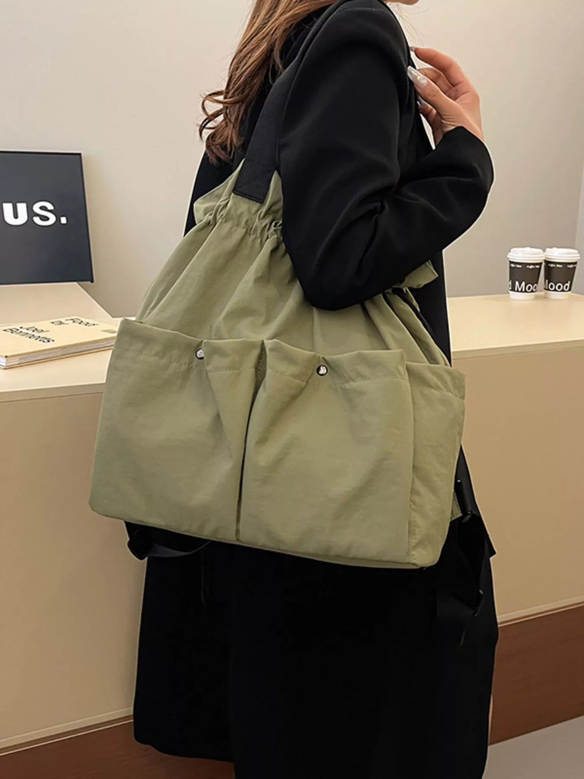 Lightweight Drawstring Closure Backpack Bag For Everyday