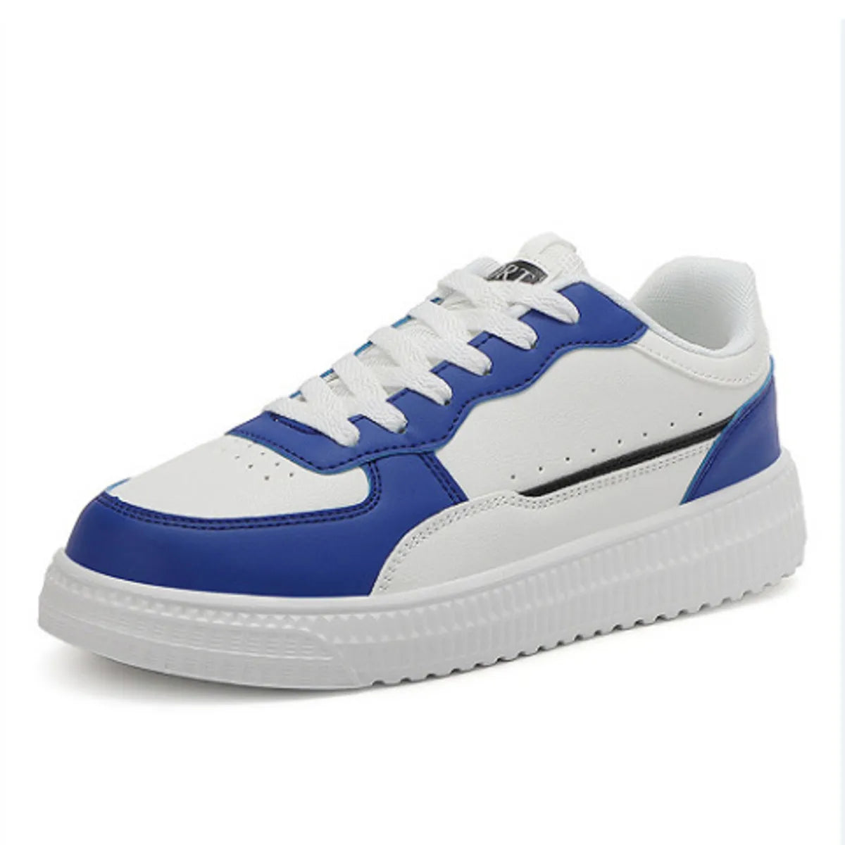 Lace-Up Contrast Platform Sneakers For Women Casual Everyday
