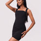 Bead Trim Wide Strap Wrap Dress For Women