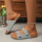Buckle Strap Open Toe Sandals For Women Casual