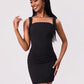 Bead Trim Wide Strap Wrap Dress For Women