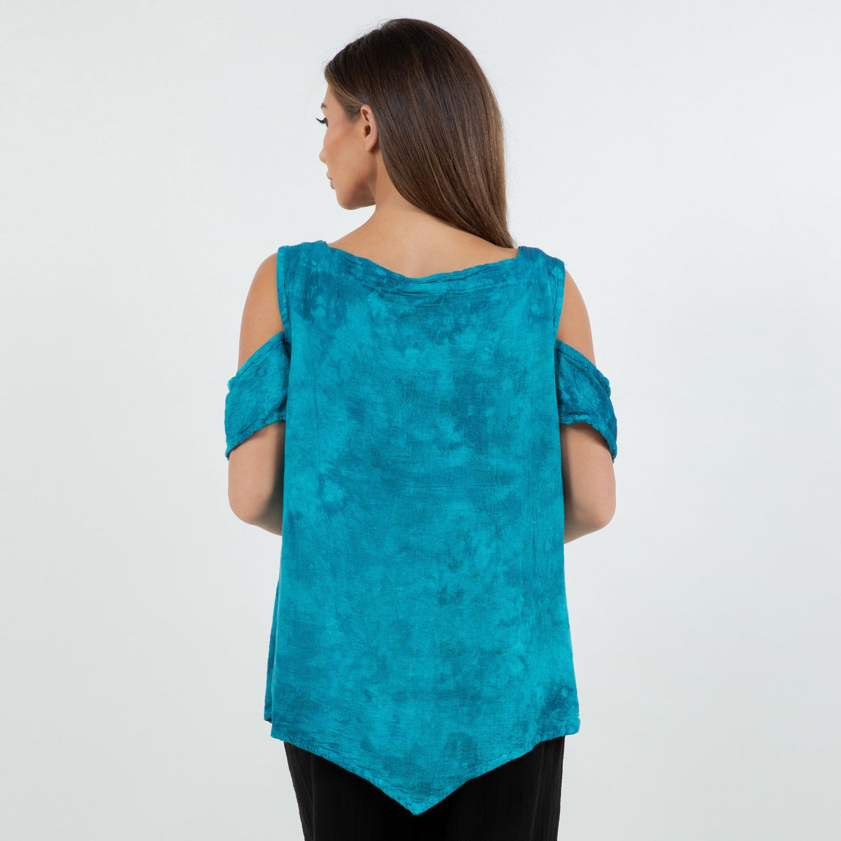 Cold Shoulder 100% Cotton Gauze Top Women