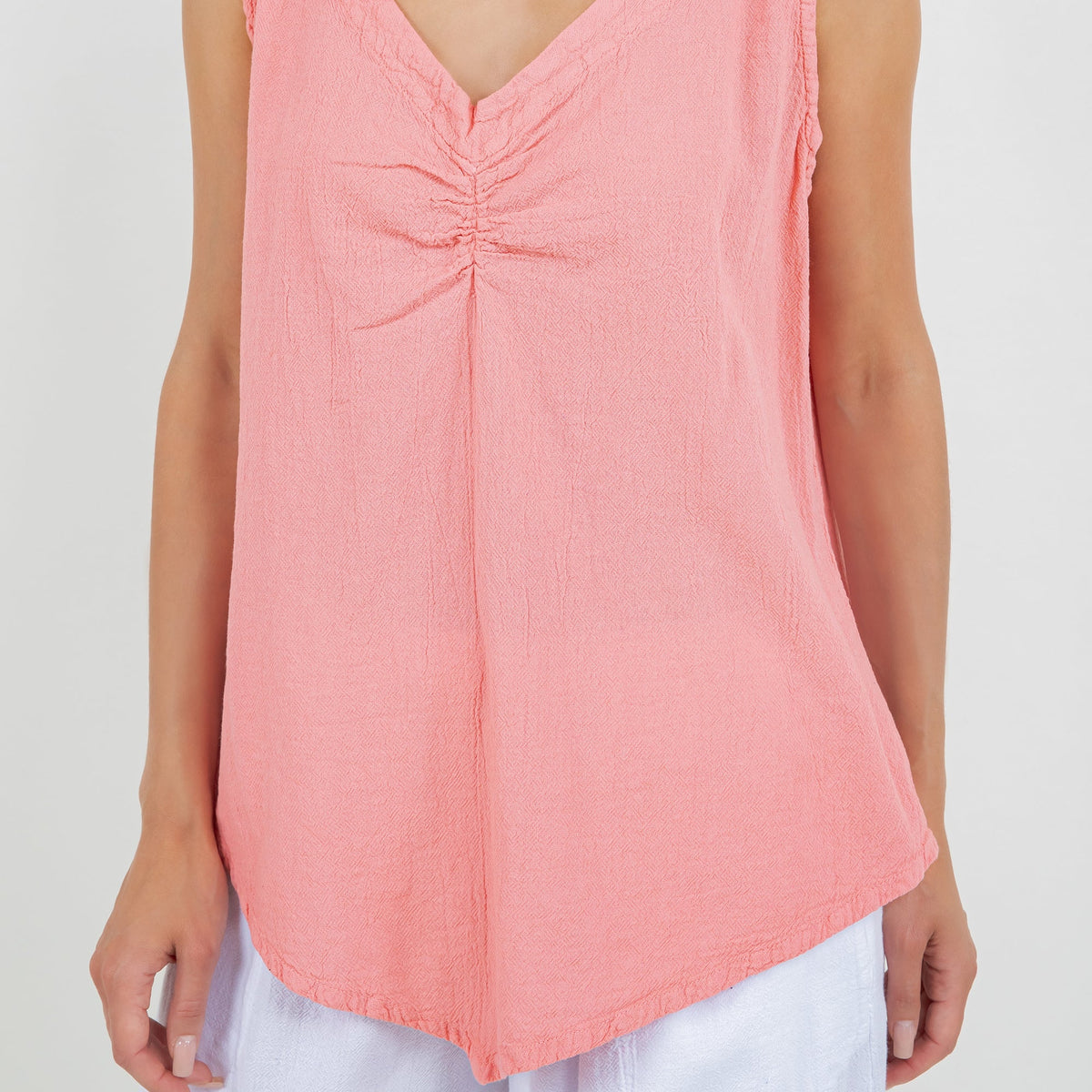 Women's 100% Cotton Gauze Dominica Tank Top Casual