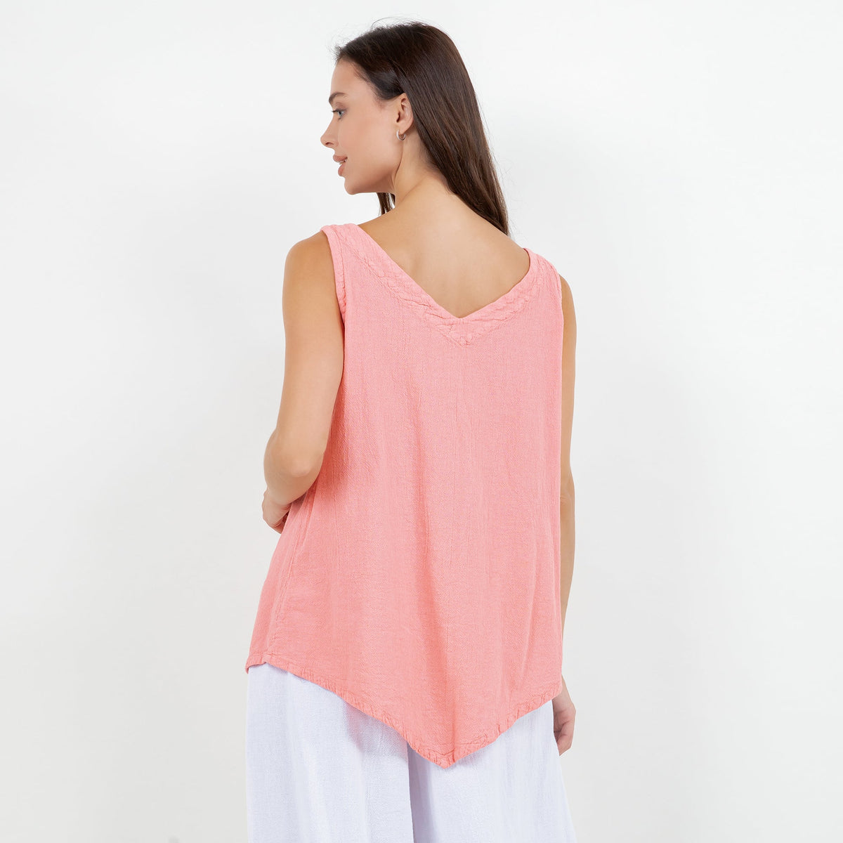 Women's 100% Cotton Gauze Dominica Tank Top Casual