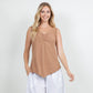Women's 100% Cotton Gauze Dominica Tank Top Casual