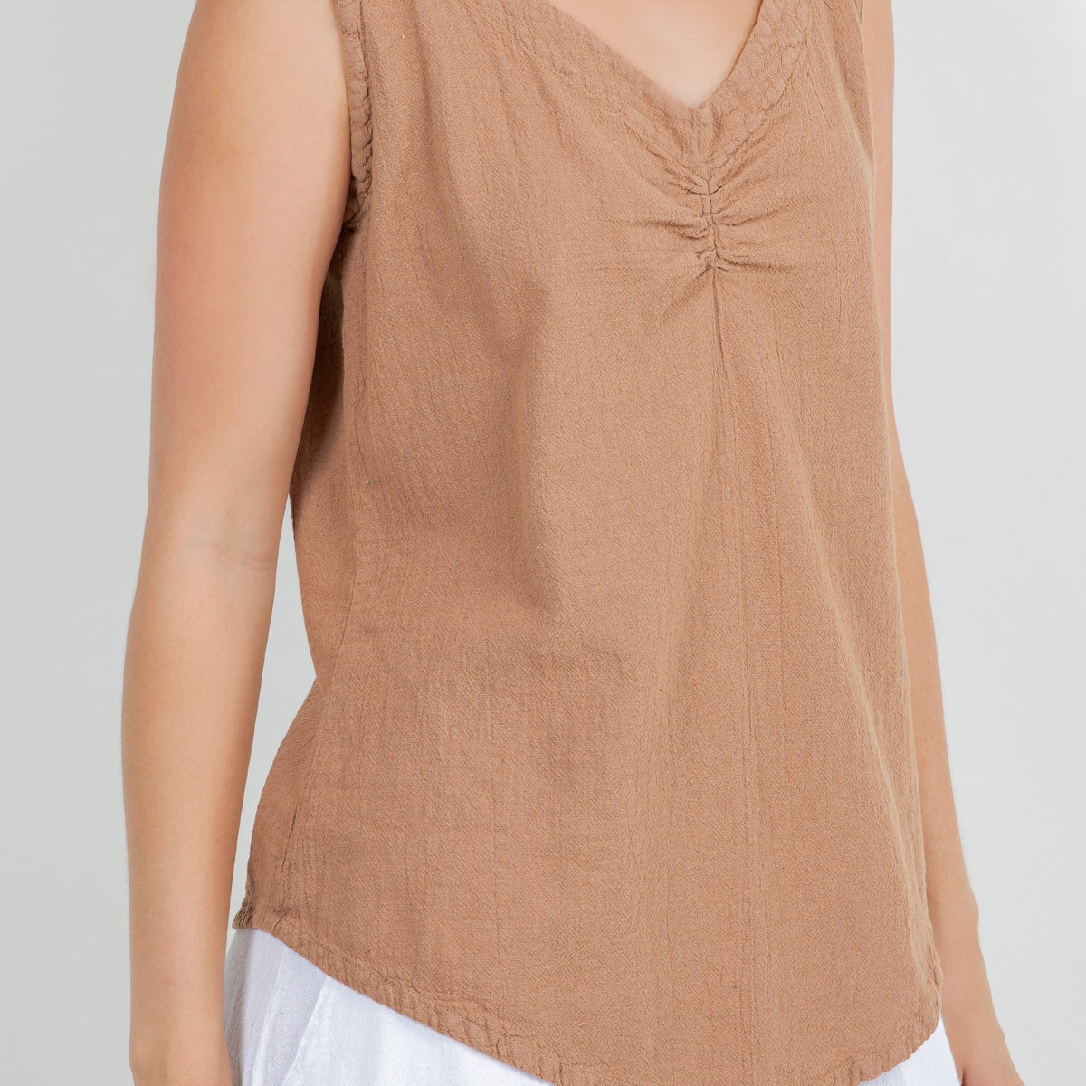 Women's 100% Cotton Gauze Dominica Tank Top Casual