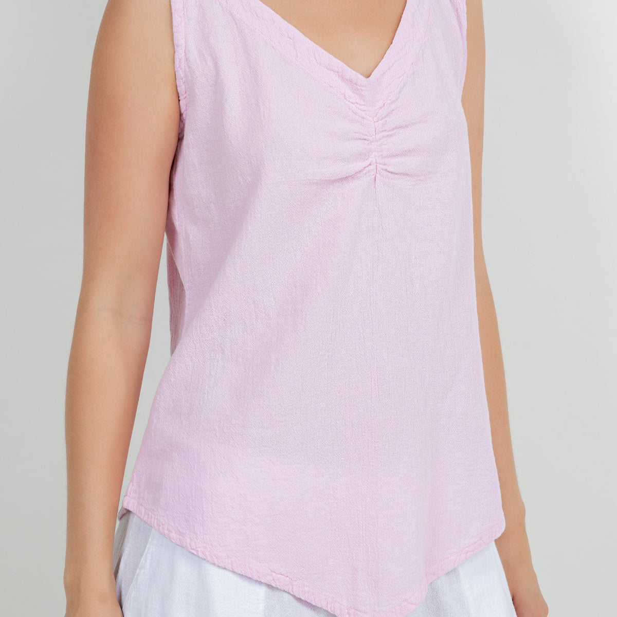 Women's 100% Cotton Gauze Dominica Tank Top Casual