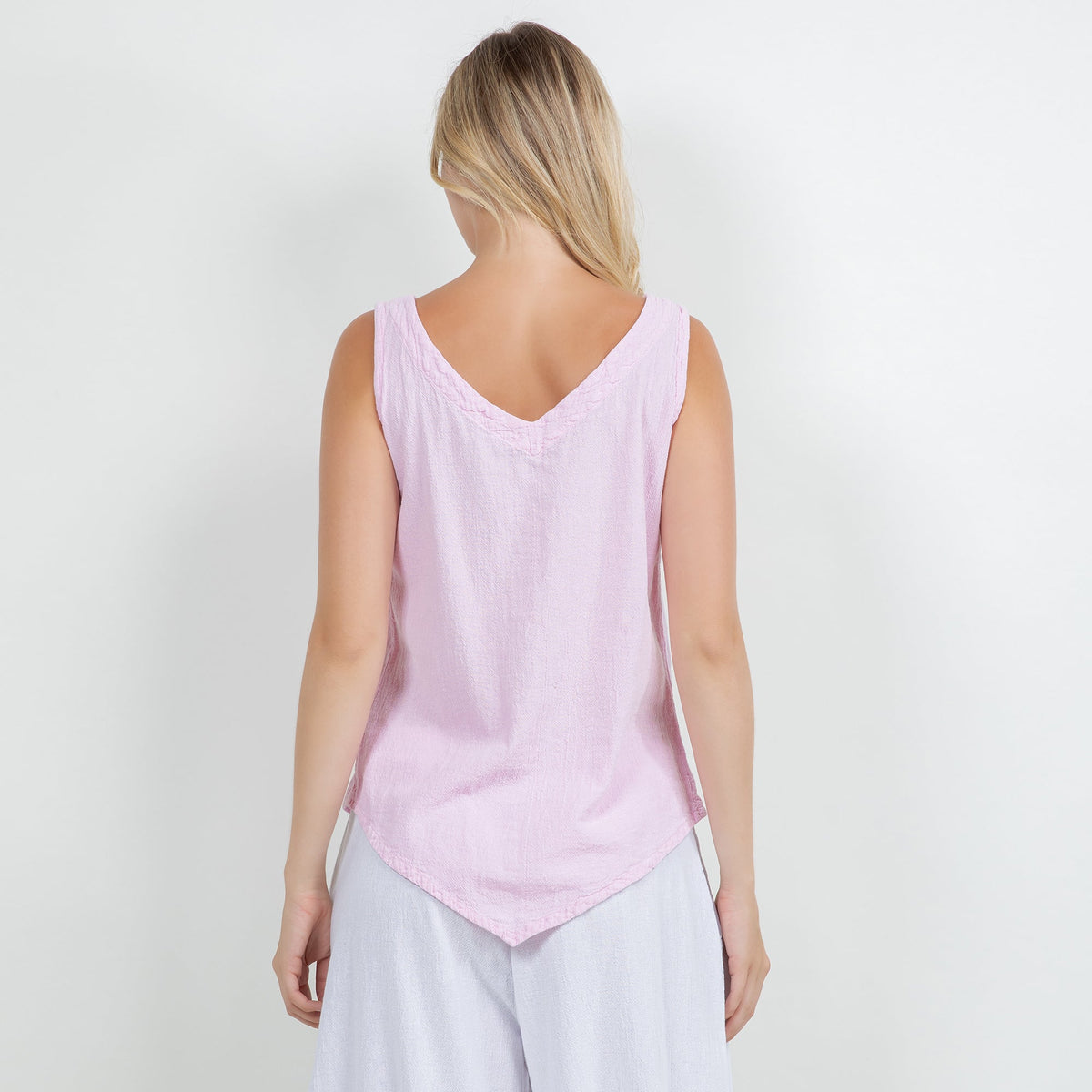 Women's 100% Cotton Gauze Dominica Tank Top Casual