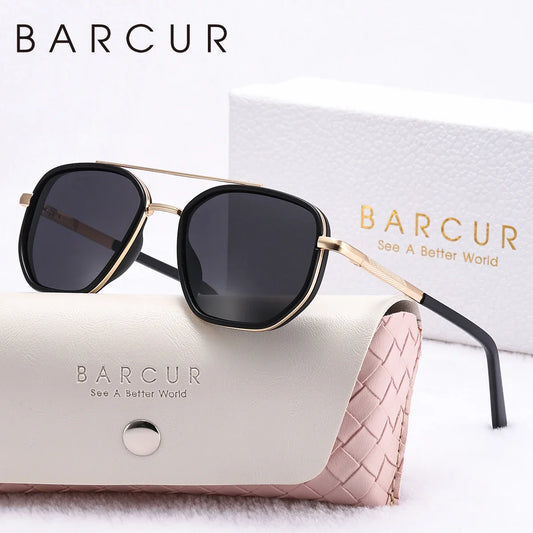 Fashionable Polarized Polygon Frame Sunglasses Women Summer