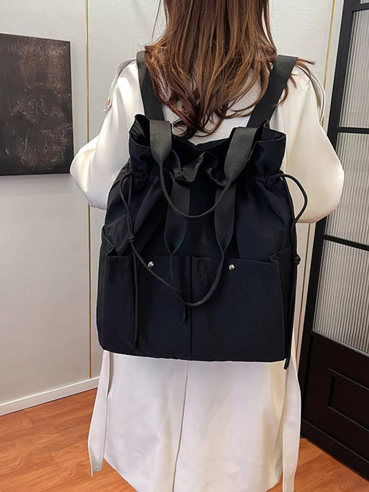 Lightweight Drawstring Closure Backpack Bag For Everyday