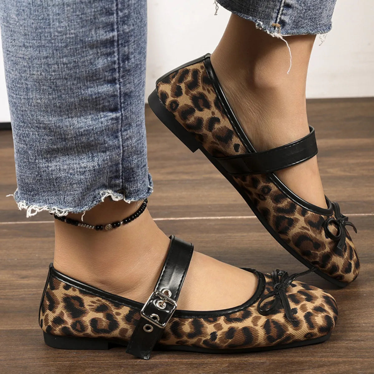 Square Toe Flat Slip-On Shoes For Women Casual