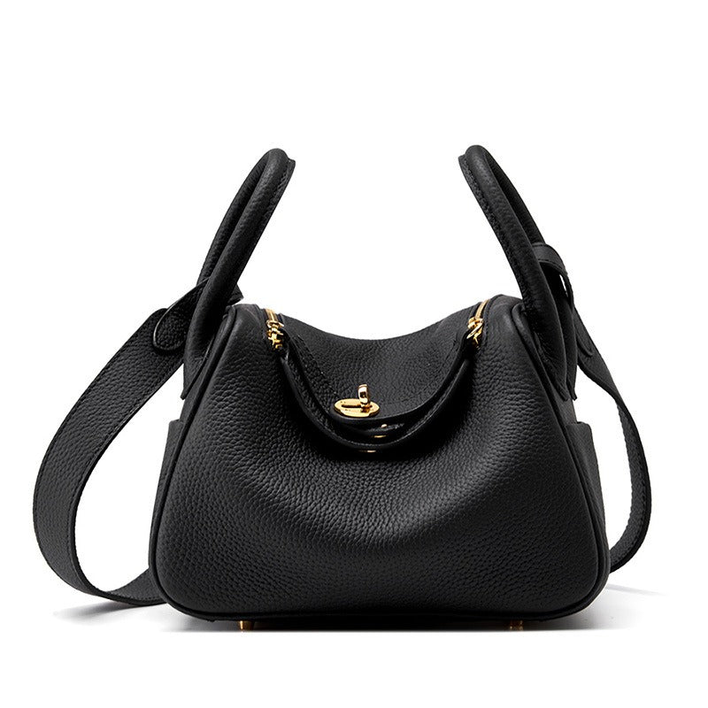 Mini Genuine Leather Pillow Shoulder Crossbody Doctor Bag