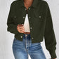 Snap Down Long Sleeve Jacket For Casual Wear